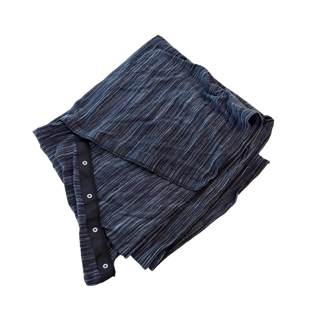 Lululemon Women's Vinyasa Scarf Snap Closure Neck Shawl Wrap Gray Black OS